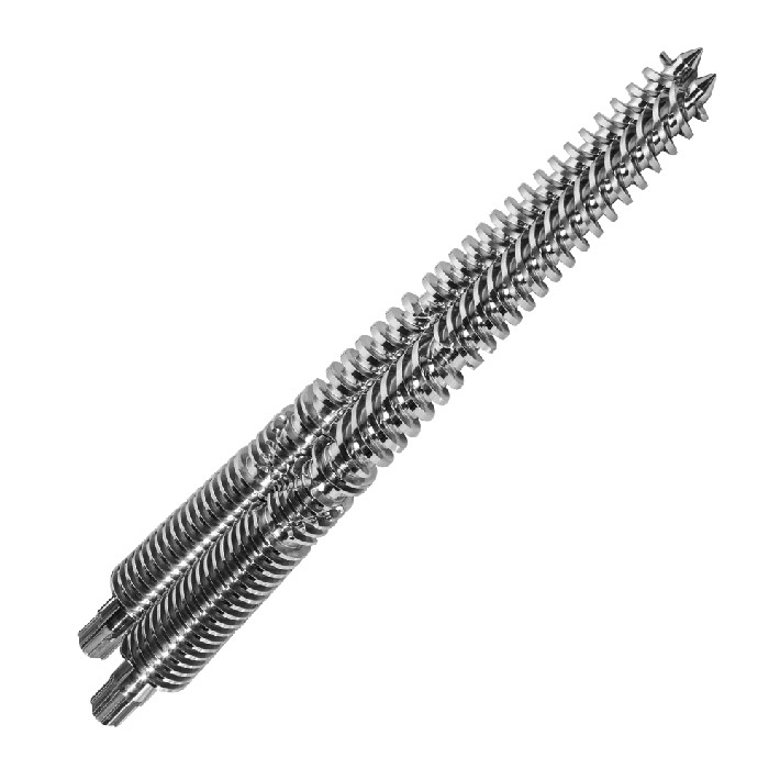 Conical twin screw